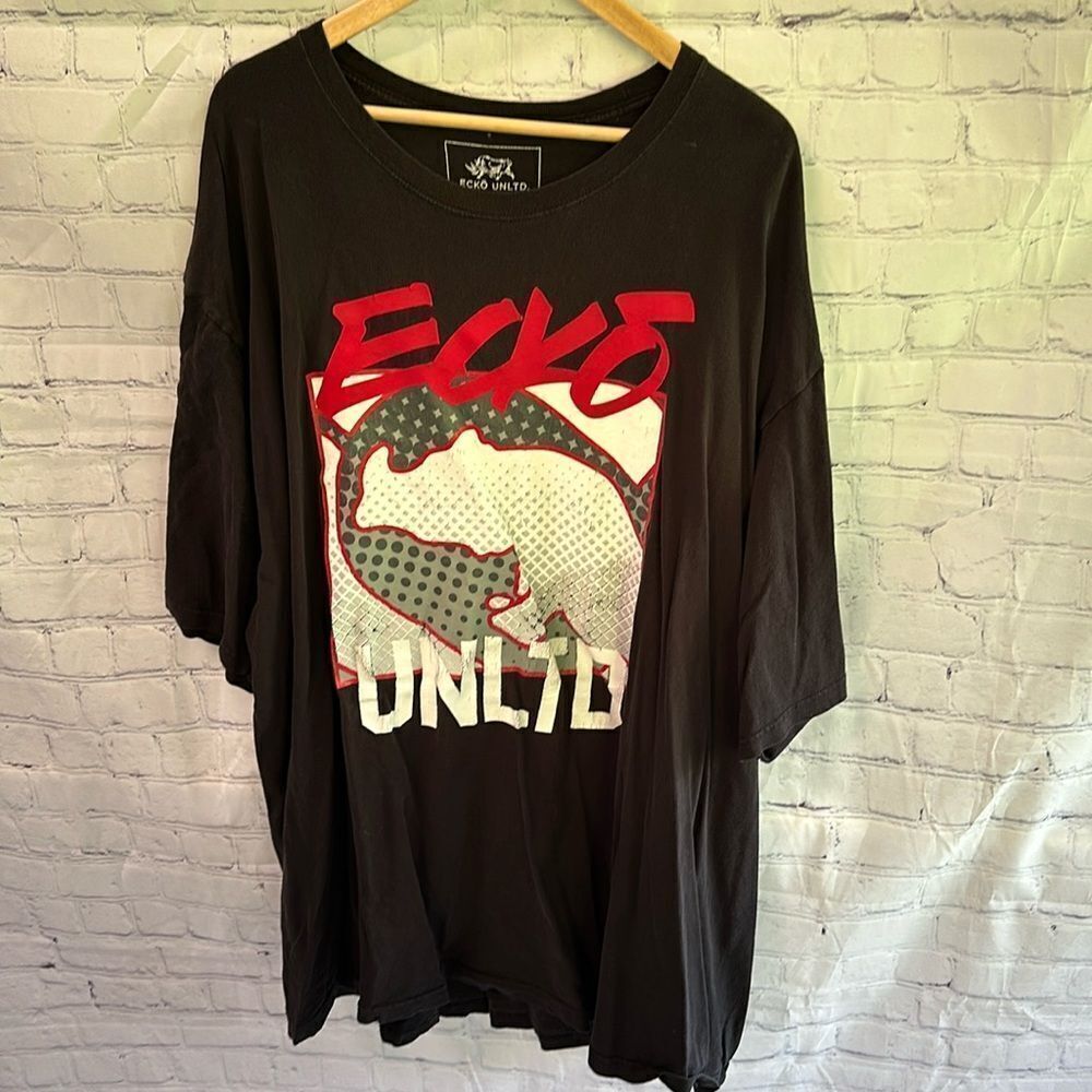 Ecko Unltd. Black Tall Graphic T-Shirt Men’s Size 3XLT